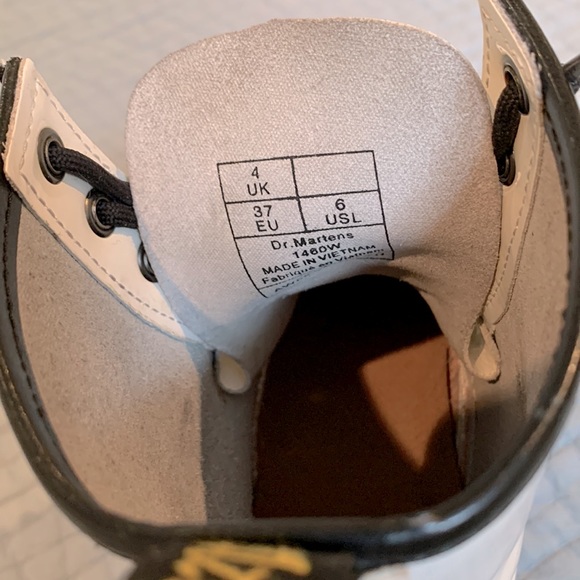 Doc Martens 1460 White Boots - Picture 8 of 9